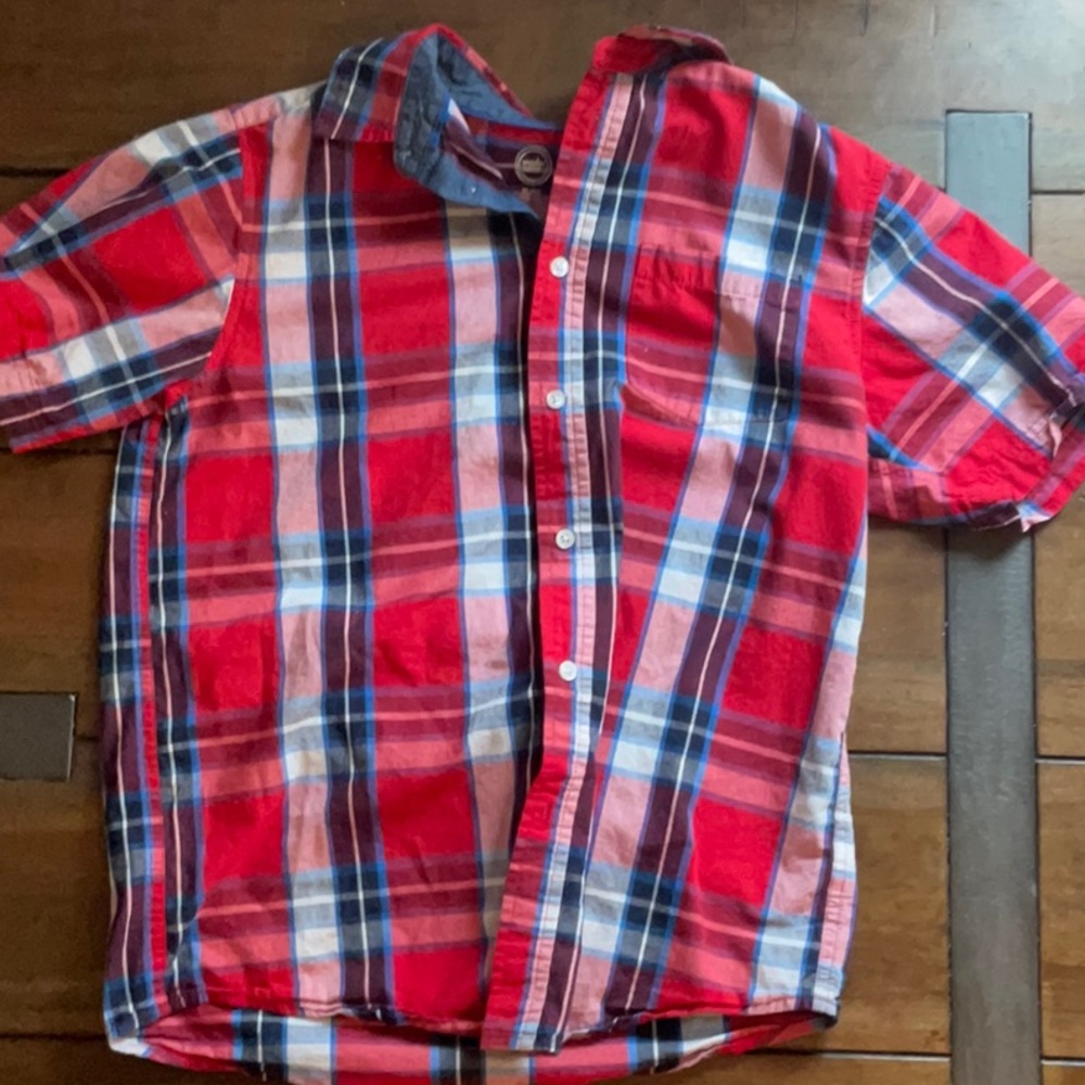 Boys Flannel Collared Shirt
